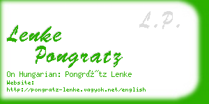 lenke pongratz business card
